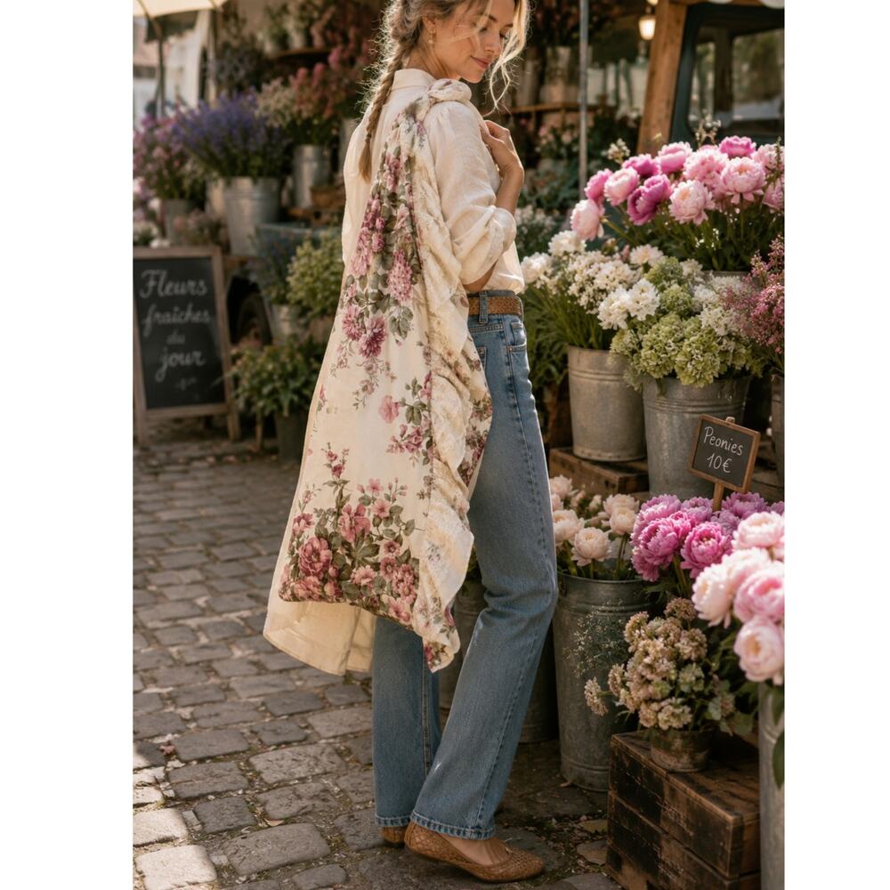 The Grand Carryall | Oversized Floral Lace Shoulder Bag Cottagecore Romantic